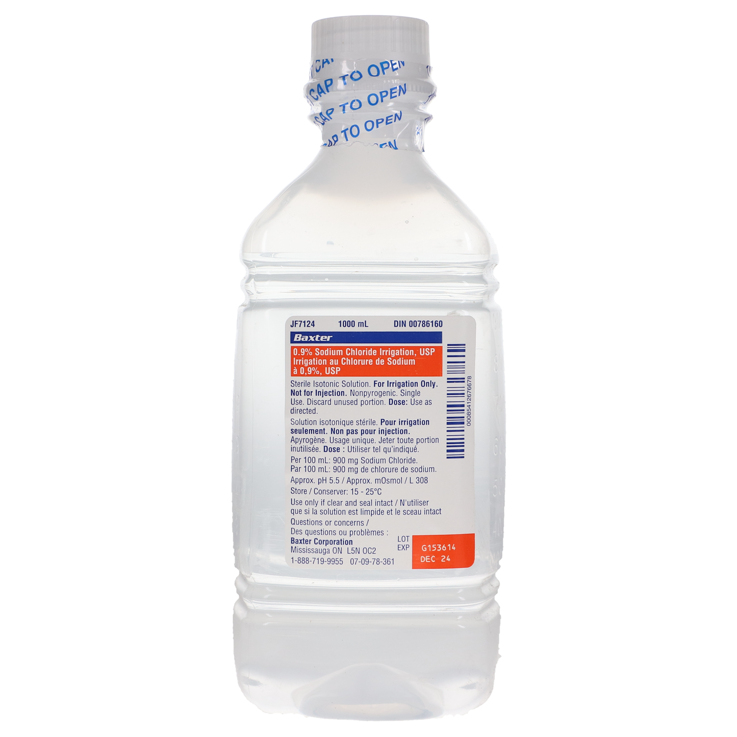 EA/1 STERILE WATER FOR IRRIGATION USP 1000ml POUR BOTTLE - Save On Medical