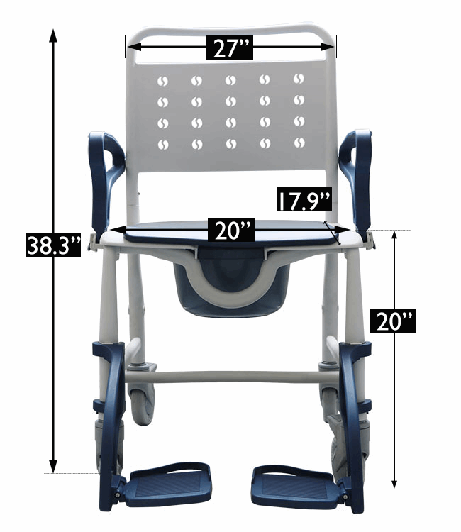 3 in 1 Shower Commode Wheelchair - Save On Medical