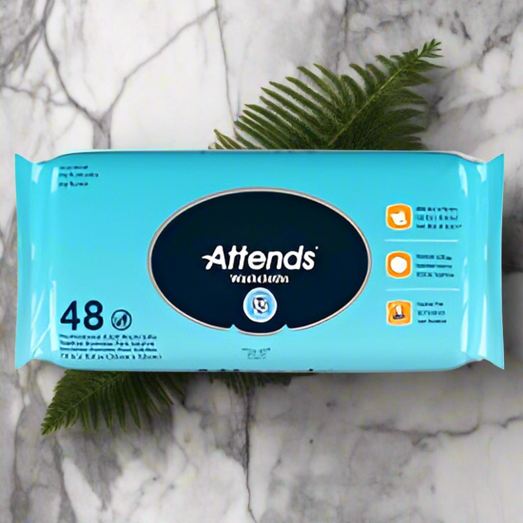 27411 Attends Scented Washcloths, 8.7" x 12.6", 12x48