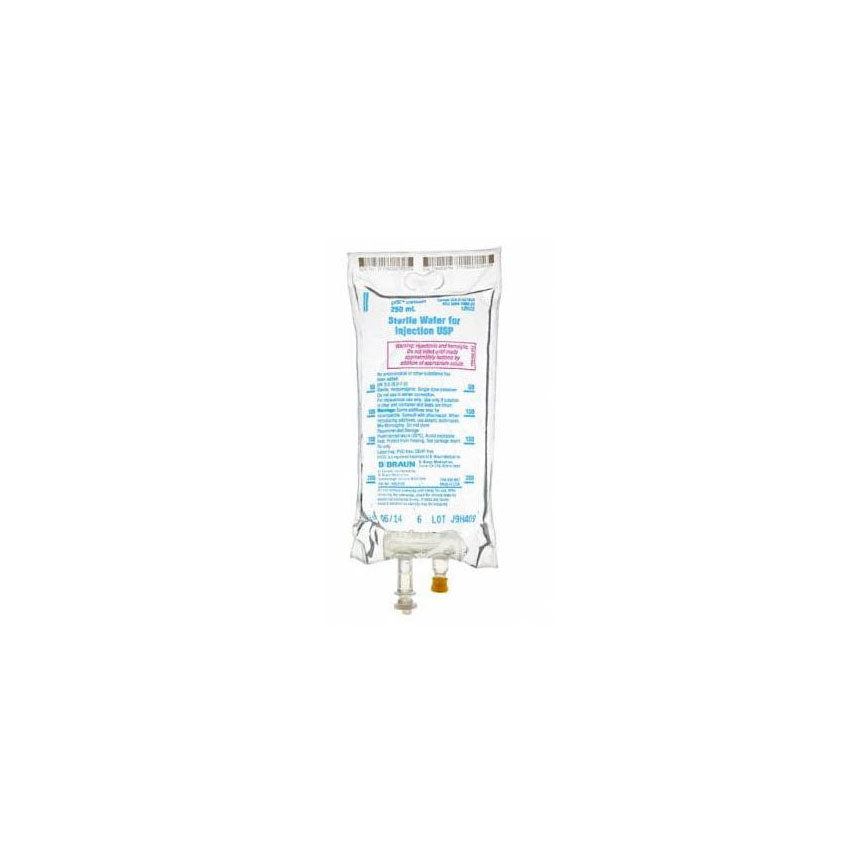 EA/1 STERILE WATER FOR IV SOLUTION 250ml BAG - Save On Medical