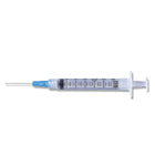 CONVENTIONAL SYRINGE W/ NEEDLE COMBINATION 3ML LL 21G X 1" BX/100