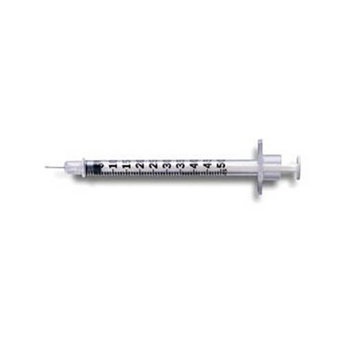 CONVENTIONAL SYRINGE W/ NEEDLE COMBINATION 1ML ST 25G X 5/8" BX/100