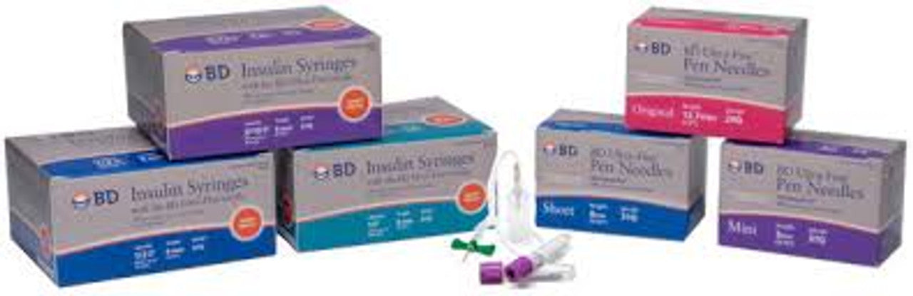 Insulin Syringe 29G, 1/2" (8mm), 1ml, Box of 10