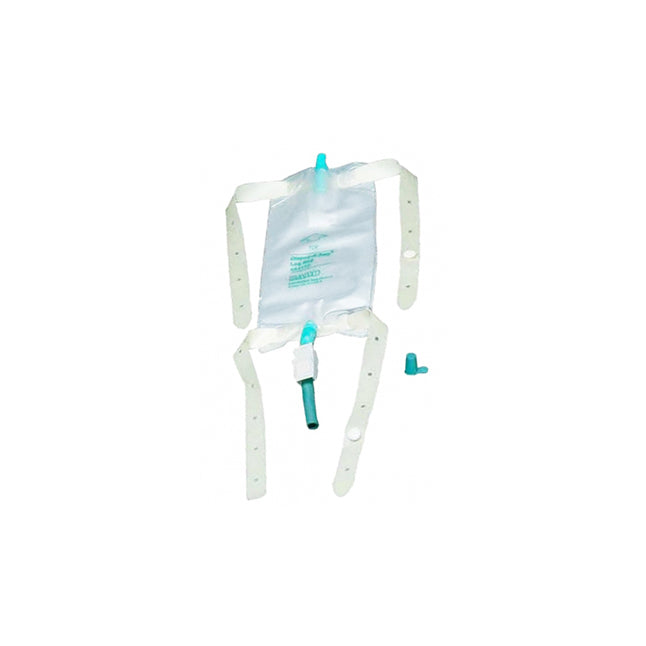 EA/1 LEG BAG MEDIUM 19OZ STERILE ANTI REFLUX VALVE & VELCRO STRAPS - Save On Medical