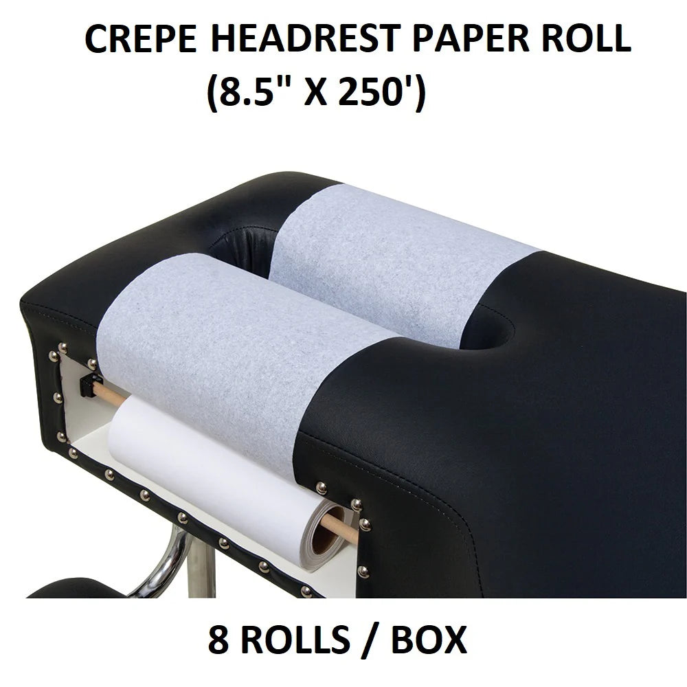 Chiropractic table headrest paper rolls -.Crape. (8 ROLLS/BOX) - Save On Medical