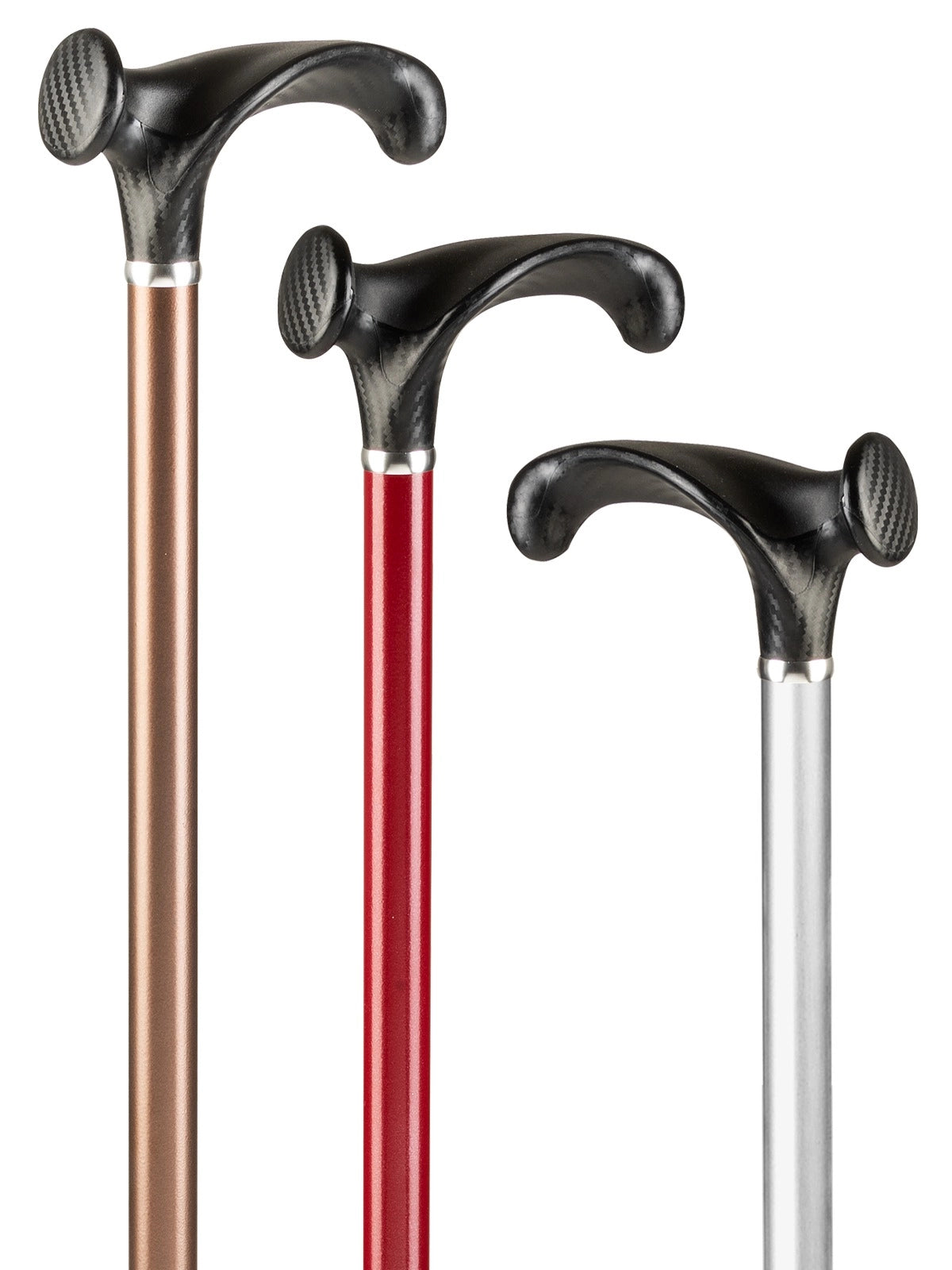 Carbon-Look Cane with Anatomical Grip - Save On Medical