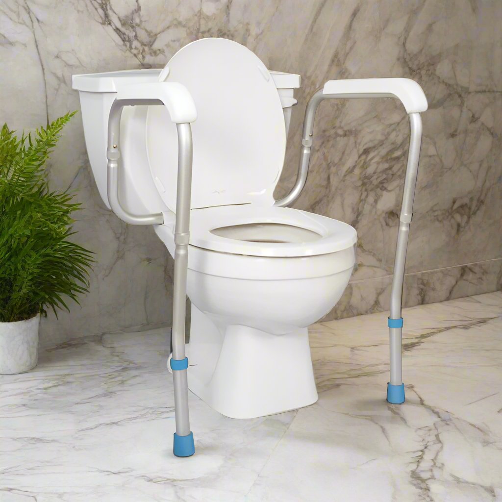 AquaSense Adjustable Toilet Safety Rail, 250 lbs
