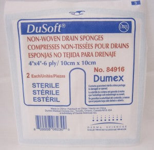 BX/25 TRACHEOTOMY/DRAIN SPONGE NON-WOVEN 4" X 4",6PLY - Save On Medical