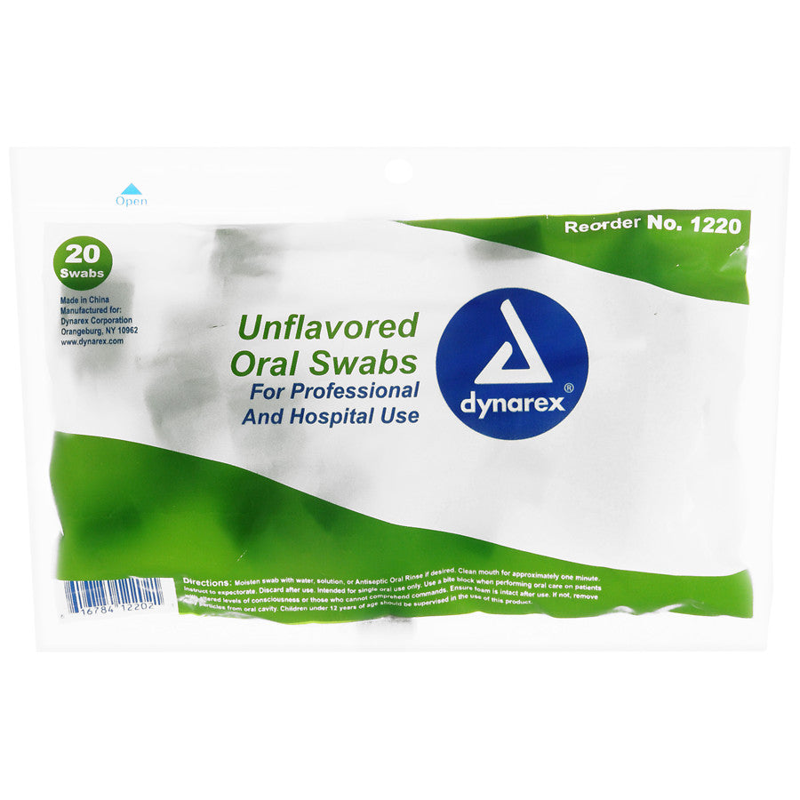 BX/20 ORAL SWABSTICKS, UNFLAVOURED - Save On Medical
