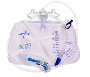 EA/1 URINARY DRAINAGE BAG,A/R TWR,2000ML,METAL CLAMP & LUER LOCK SAMPLE PORT - Save On Medical