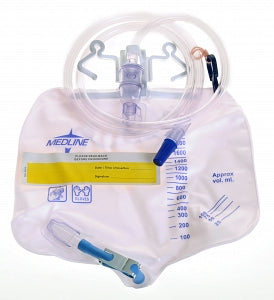 EA/1 URINARY DRAINAGE BAGS WITH METAL CLAMP 2000ML - Save On Medical