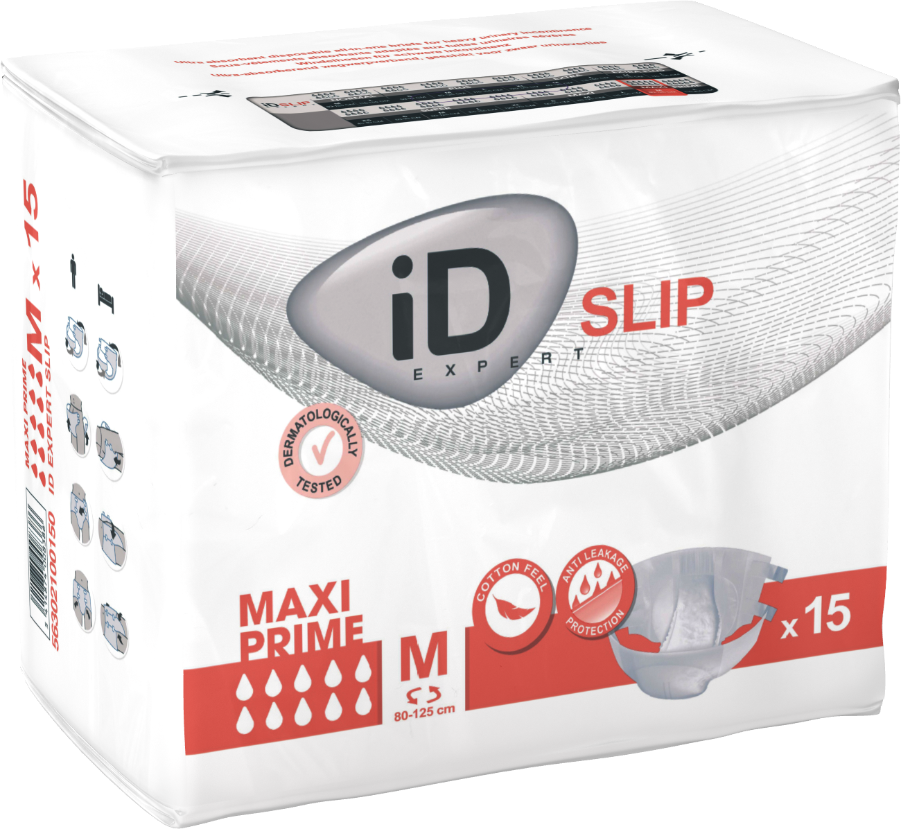 CS/3 (15/PKG) ID SLIP TBS MAXI PRIME, MEDIUM, (31"-49"), 4100 ML ABSORBENCY - Save On Medical