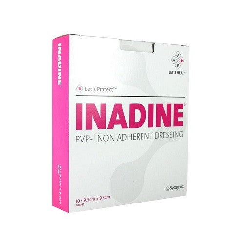 BX/25 INADINE PVP-I NON ADHERENT DRESSING 9.5CM X 9.5CM - Save On Medical