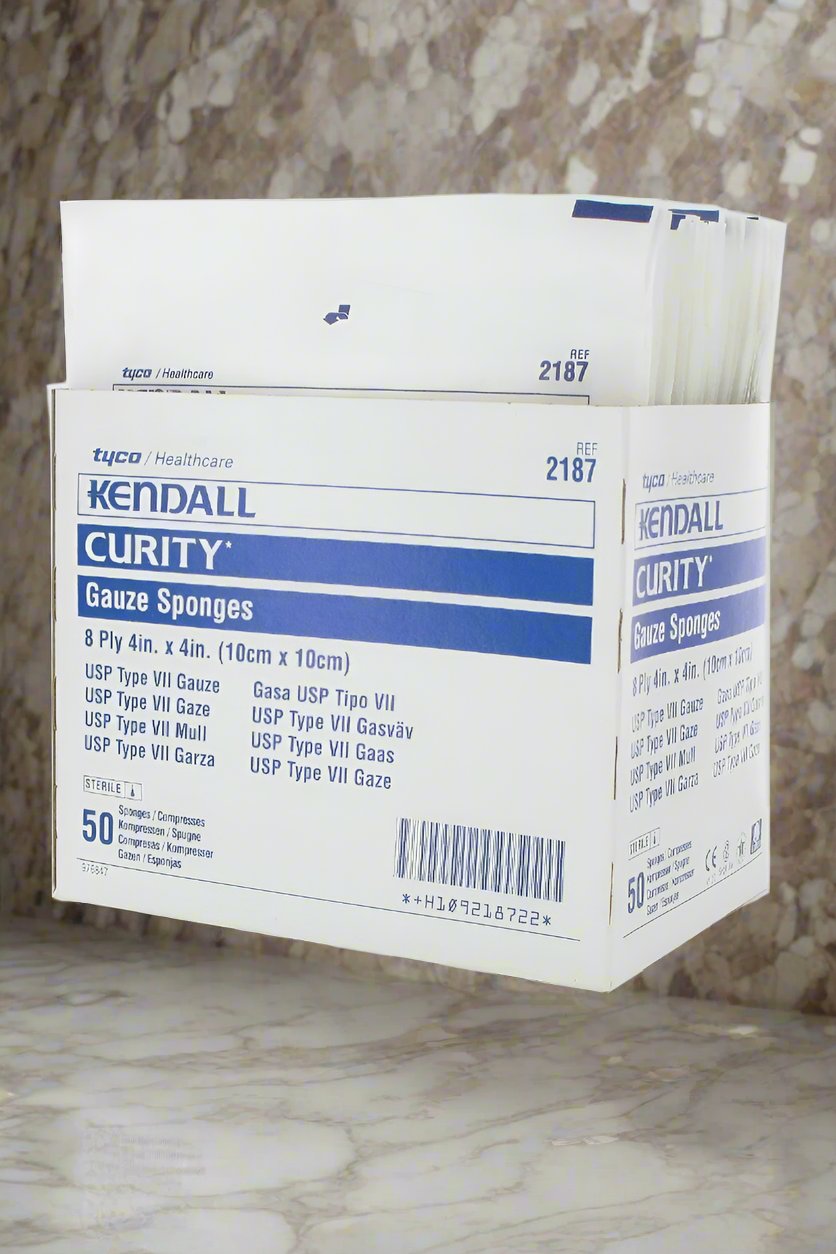 PK/25 (2/PKG) CURITY GAUZE SPONGE STERILE 8 PLY,4"X4" - Save On Medical