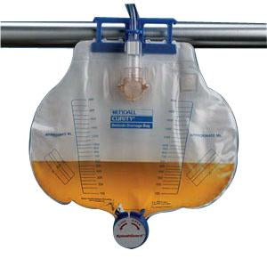 EA/1 DOVER URINE DRAINAGE BAG NEEDLE SAMPLING,ANIT-REFLUX DEVICE,DRAIN PORT 2000ML - Save On Medical