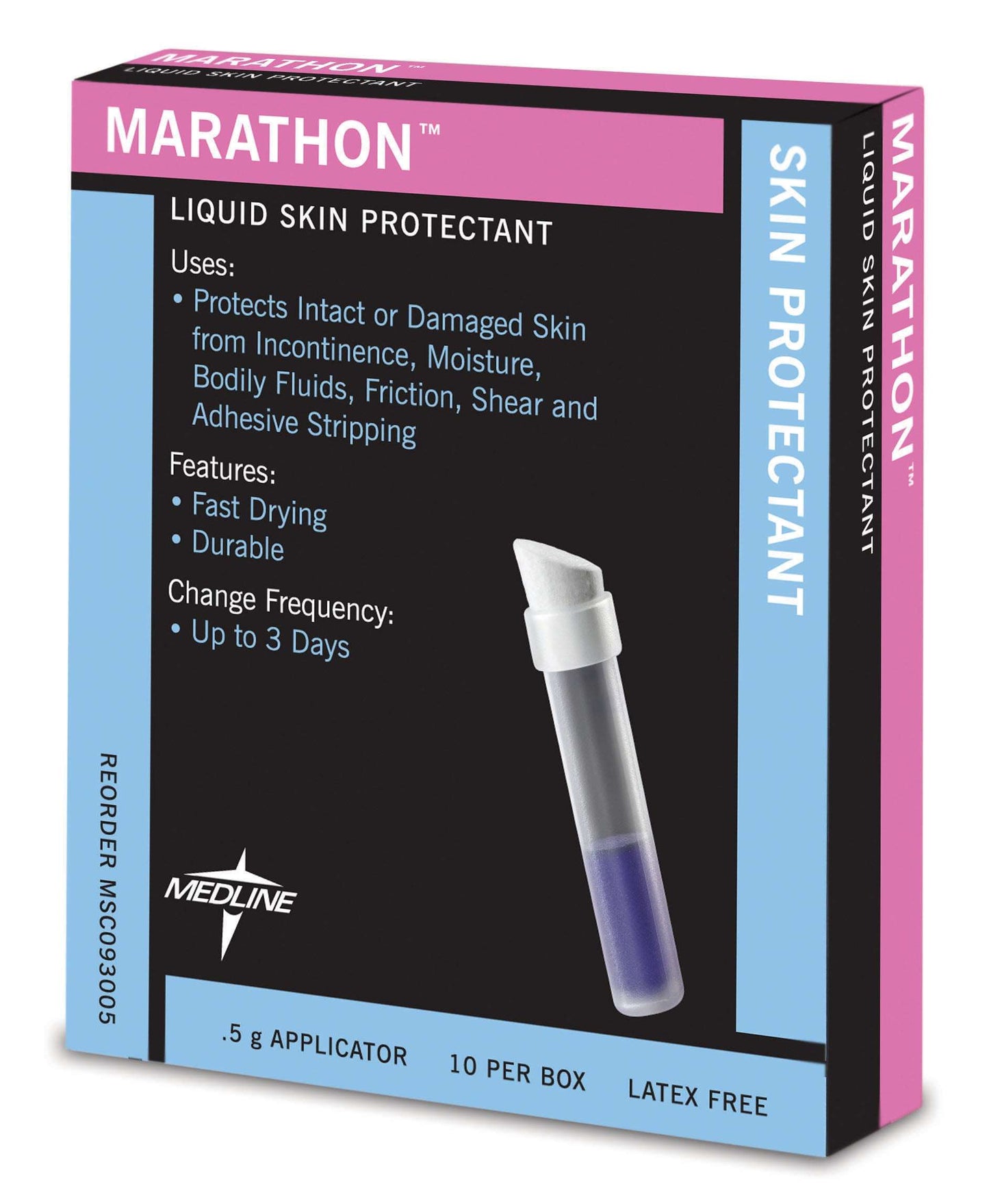 BX/10 MARATHON LIQUID SKIN PROTECTANT, 0.5G APPLICATOR, LATEX-FREE - Save On Medical