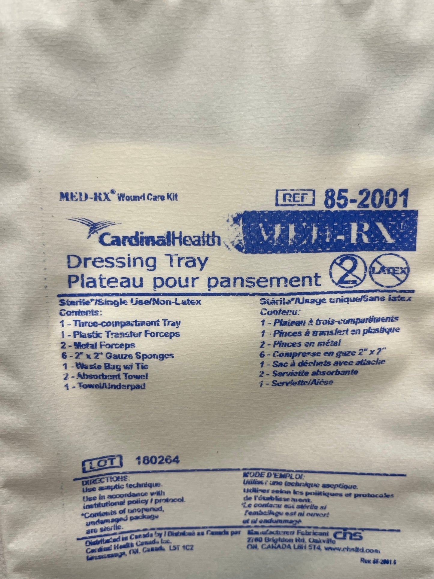 EA/1 LIDDED DRESSING TRAYS, STERILE - Save On Medical