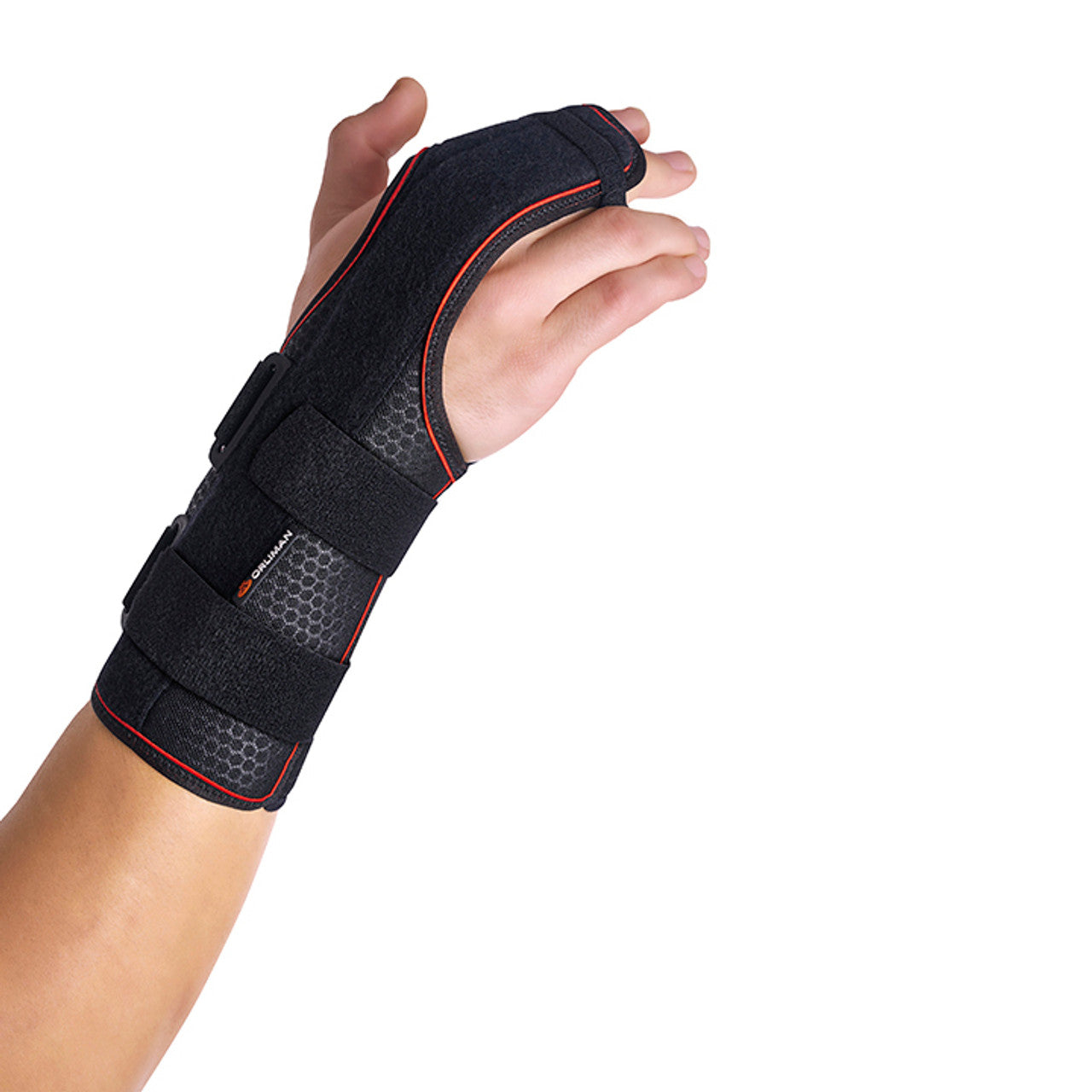SEMI-RIGID WRIST SUPPORT w/ PALMAR/DORSAL SPLINTS-2nd AND 3rd META - RIGHT, MF-D93 - Save On Medical