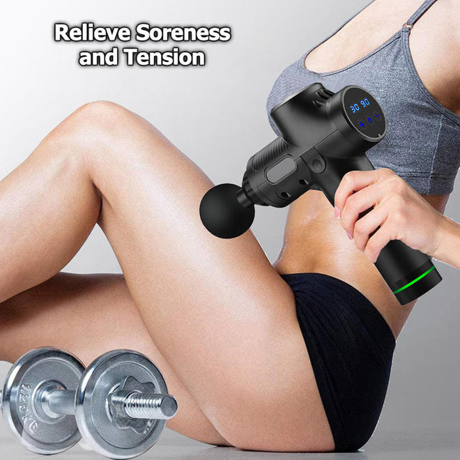 Muscle Percussion Fascia Gun with 6 Massage Heads - Save On Medical