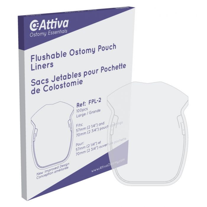 BX/100 FLUSHABLE POUCH LINERS, OPENINGS 57MM & UP SIZE 17CM X 20CM, LARGE - Save On Medical