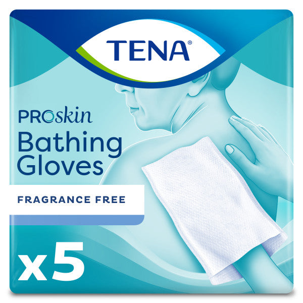 TENA ProSkin Bathing Glove Unscented 9" x 5.9" Two-Sided