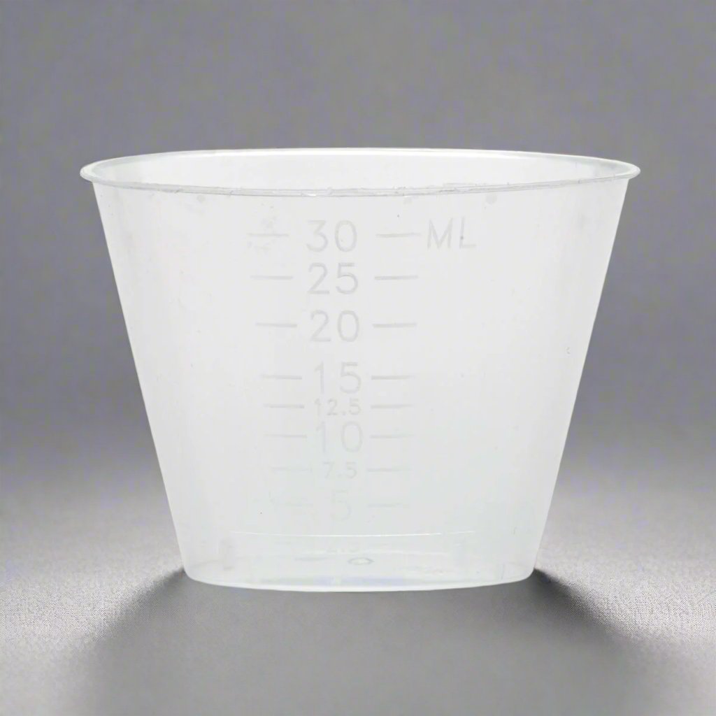 100/PK Graduated Plastic Medicine Cups, 1OZ