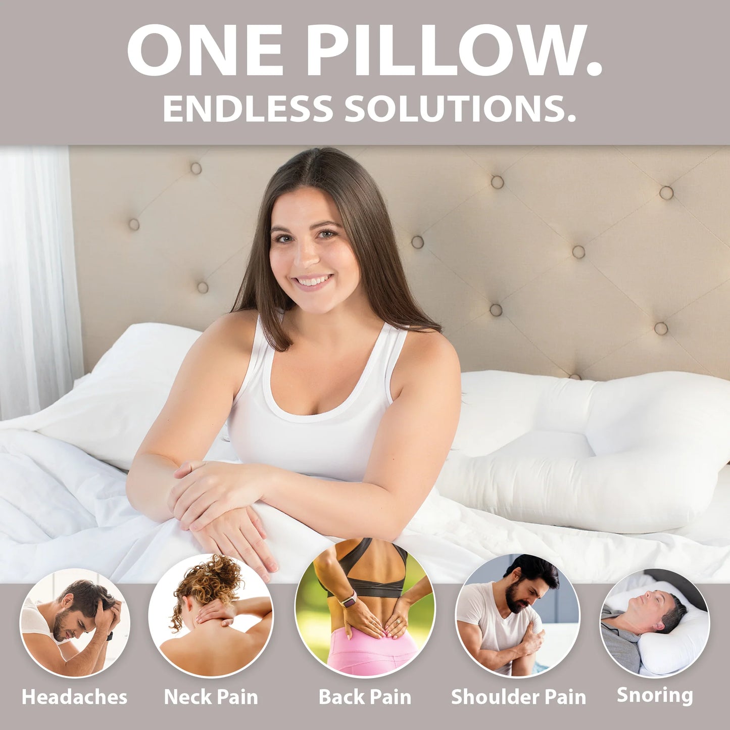 TriCore Cervical Support Pillow-MidSize -  Standard - Save On Medical