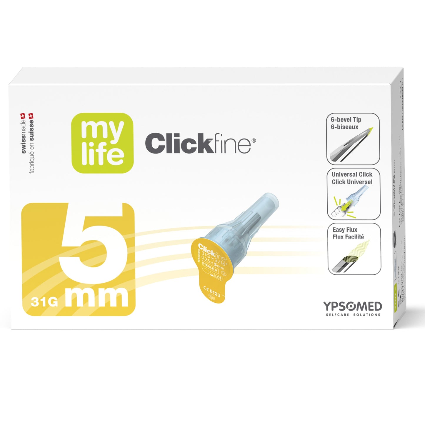 CLICKFINE Pen Needles 32G 5MM YPS 700011289