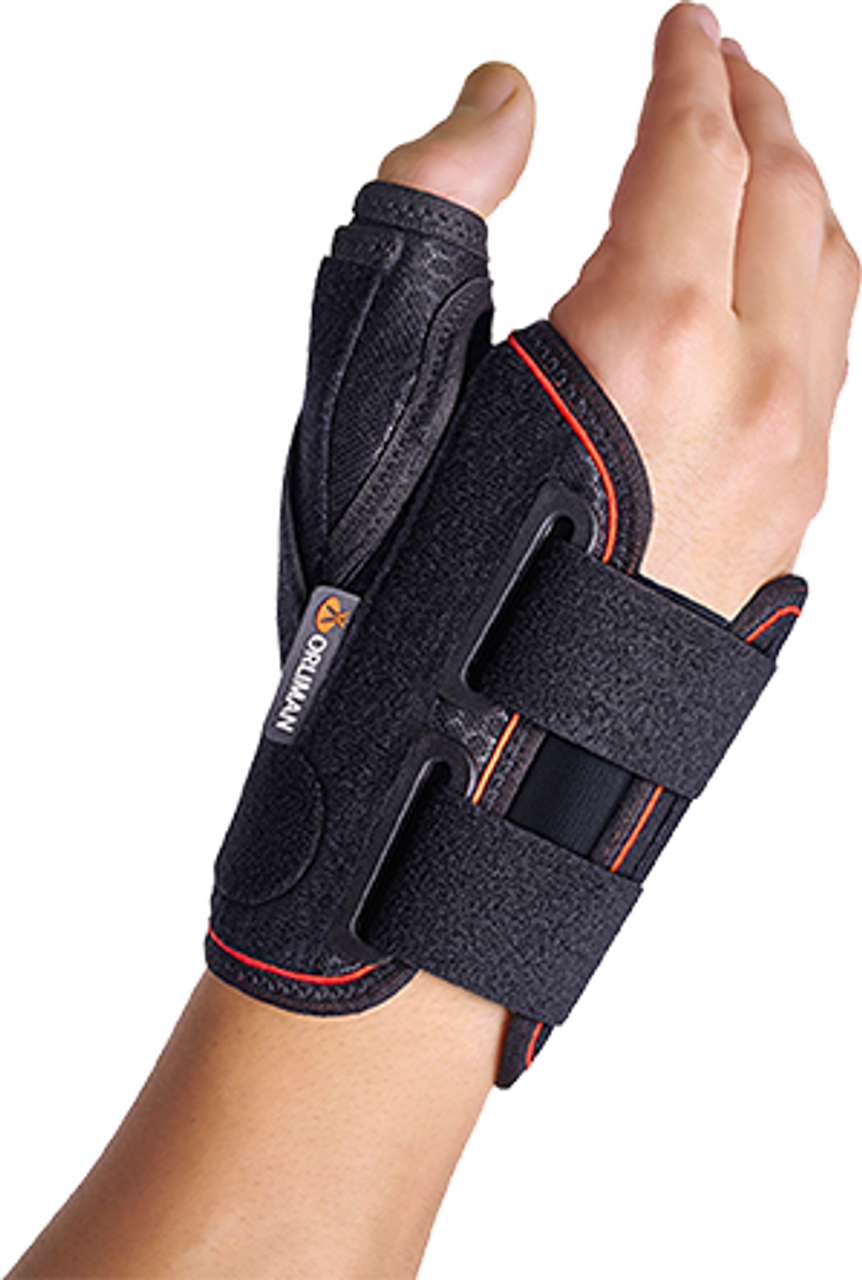 MP-I72 SEMI-RIGID LEFT WRIST SUPPORT w/THUMB SPLINT- SHORT LG/3, MP-I72 LG - Save On Medical
