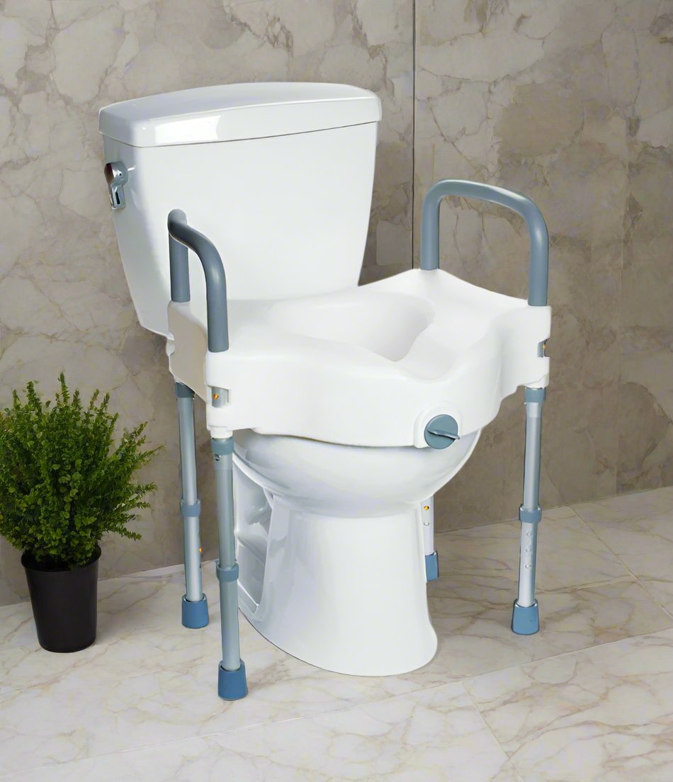 Raised Toilet Seat with Legs: MHRTSL - Save On Medical