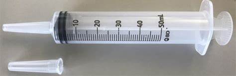 Syringe with Catheter Tip, 50cc, Sterile