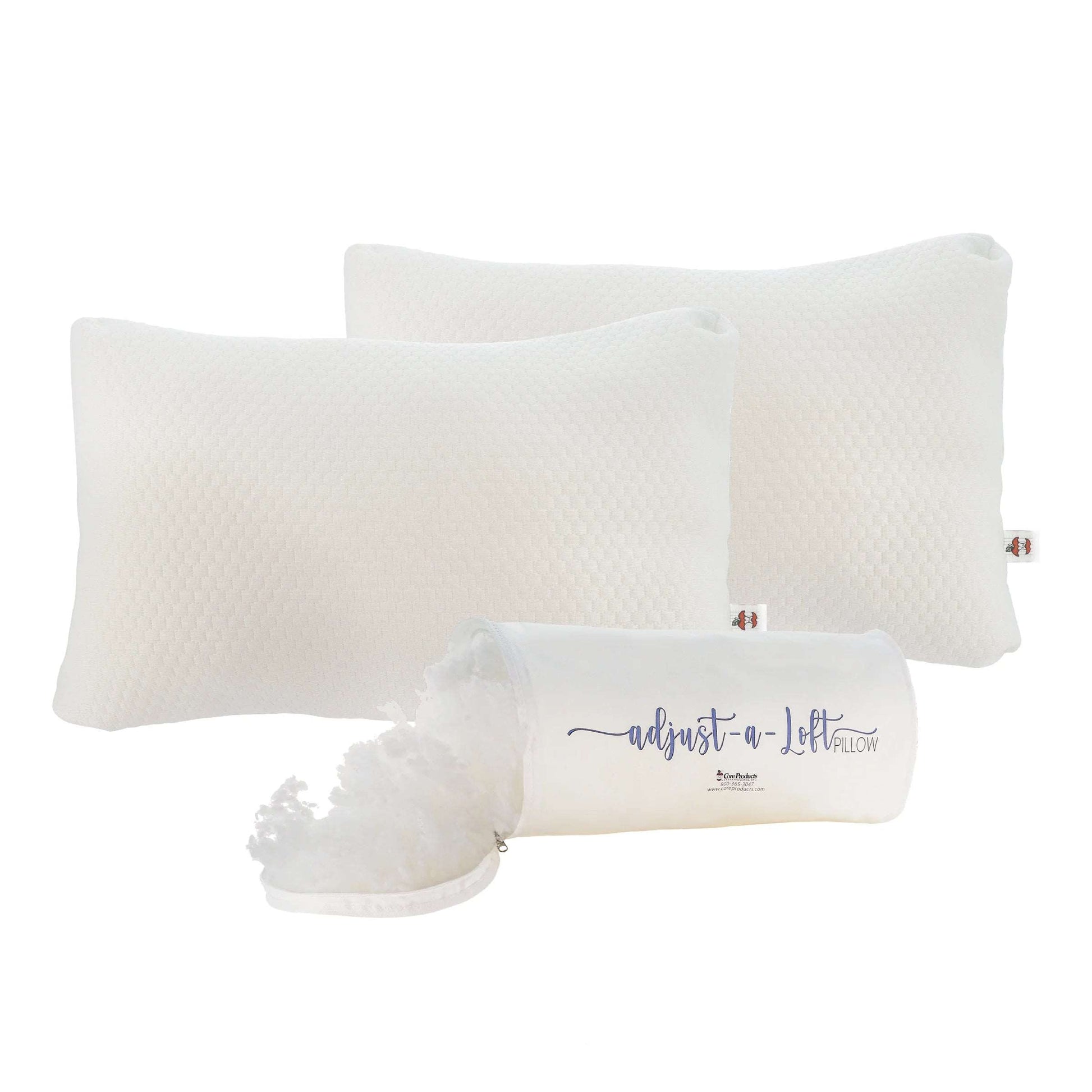 Adjusta-Loft Fiber Comfort Pillow; 2-pack