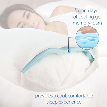 Adjusta-Loft Fiber Comfort Pillow; 2-pack