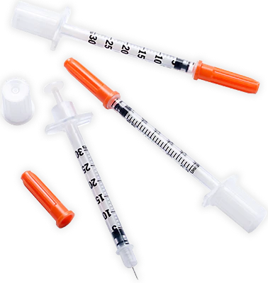 Insulin Syringe 29G, 1/2" (8mm), 1ml, Box of 10