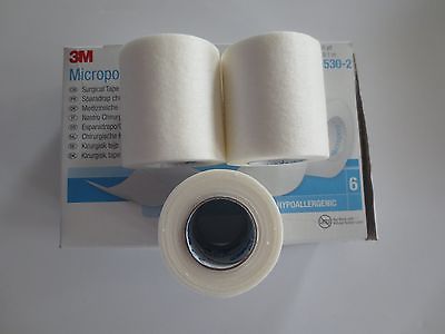 BX/6  TAPE MICROPORE 2IN X 10YD WHITE - Save On Medical