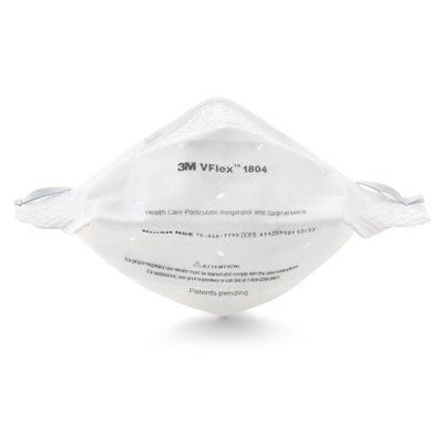 3M 1804 3M VFlex N95 Healthcare Respirator & Surgical Mask - 50/Box