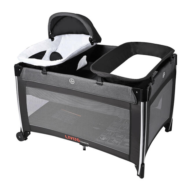4-in-1 Foldable Baby Play Yard with Removable Cradle and Baby Changing Table - Save On Medical