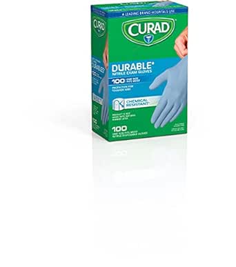 Exam Glove, Nitrile, Powder-Free, 2ct Inr 100ct osfm 100/BX CURCA4145R - Save On Medical