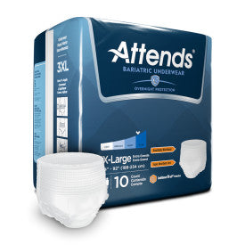 48375 Attends Bariatric Underwear XXX-Large 4x10 Bags - Save On Medical