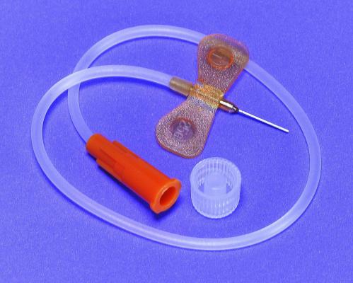 TER SV23BLK  BX/50 SURFLO WINGED INFUSION SET, 23G, 3/4IN, W/12IN TUBING, ULTRA THIN WALL - Save On Medical