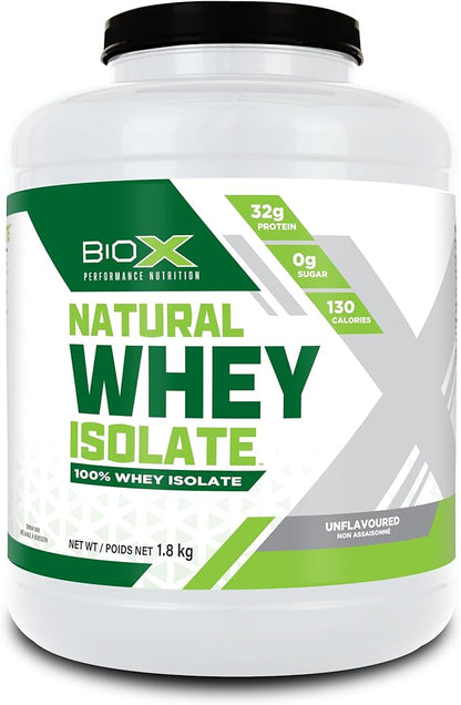 BIOX Natural Whey Isolate container on a white background