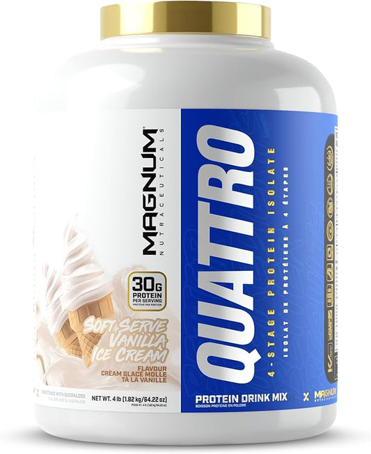 Quattro Original Vanilla soft serve IceCream 4LB Magnum