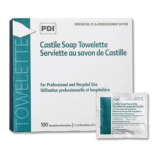 BX/100  CASTILE SOAP TOWLETTES