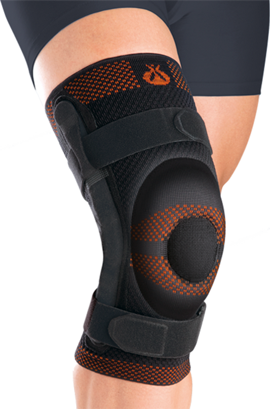 RODISIL CLOSED PATELLA SUPPORT w/ PAD AND POLYCENTRIC HINGES, 9106-X - Save On Medical