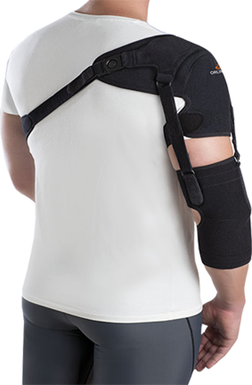 SHOULDER SUPPORT WITH ARM AND FOREARM STRAP Left , 94303I - Save On Medical