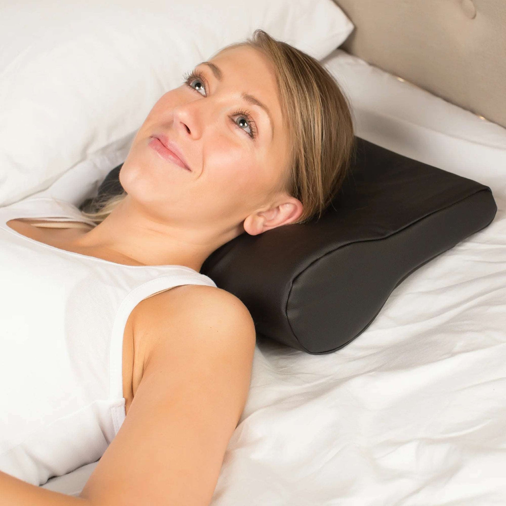 AB Contour Cervical Pillow - Black Vinyl - Save On Medical
