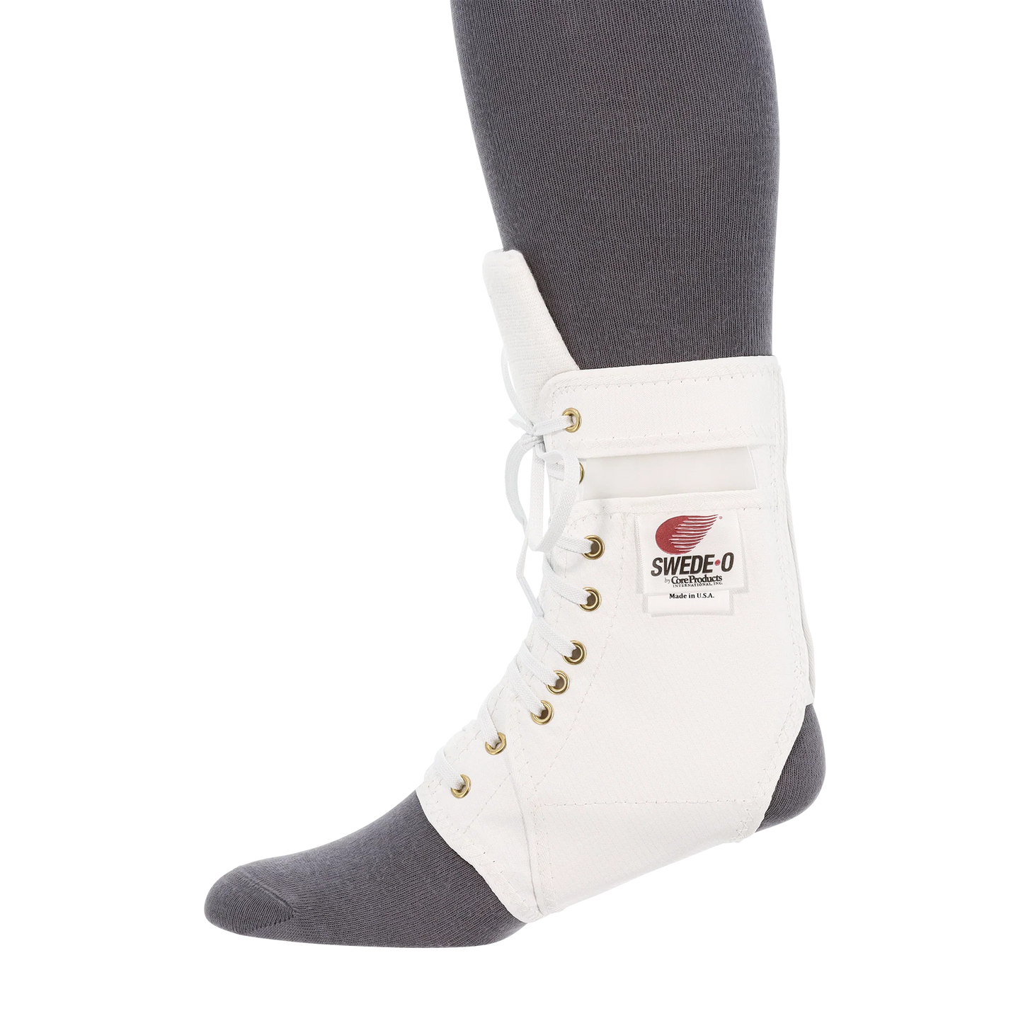 Swede-O Ankle Lok Brace, Padded Tongue, 0101 WH
