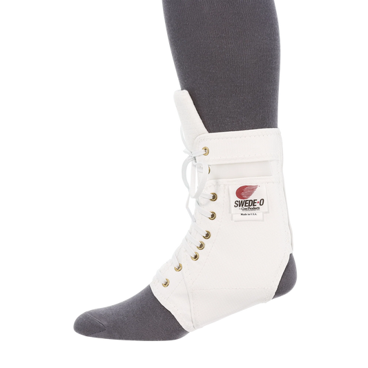 Swede-O Ankle Lok Brace, Padded Tongue, 0101 WH