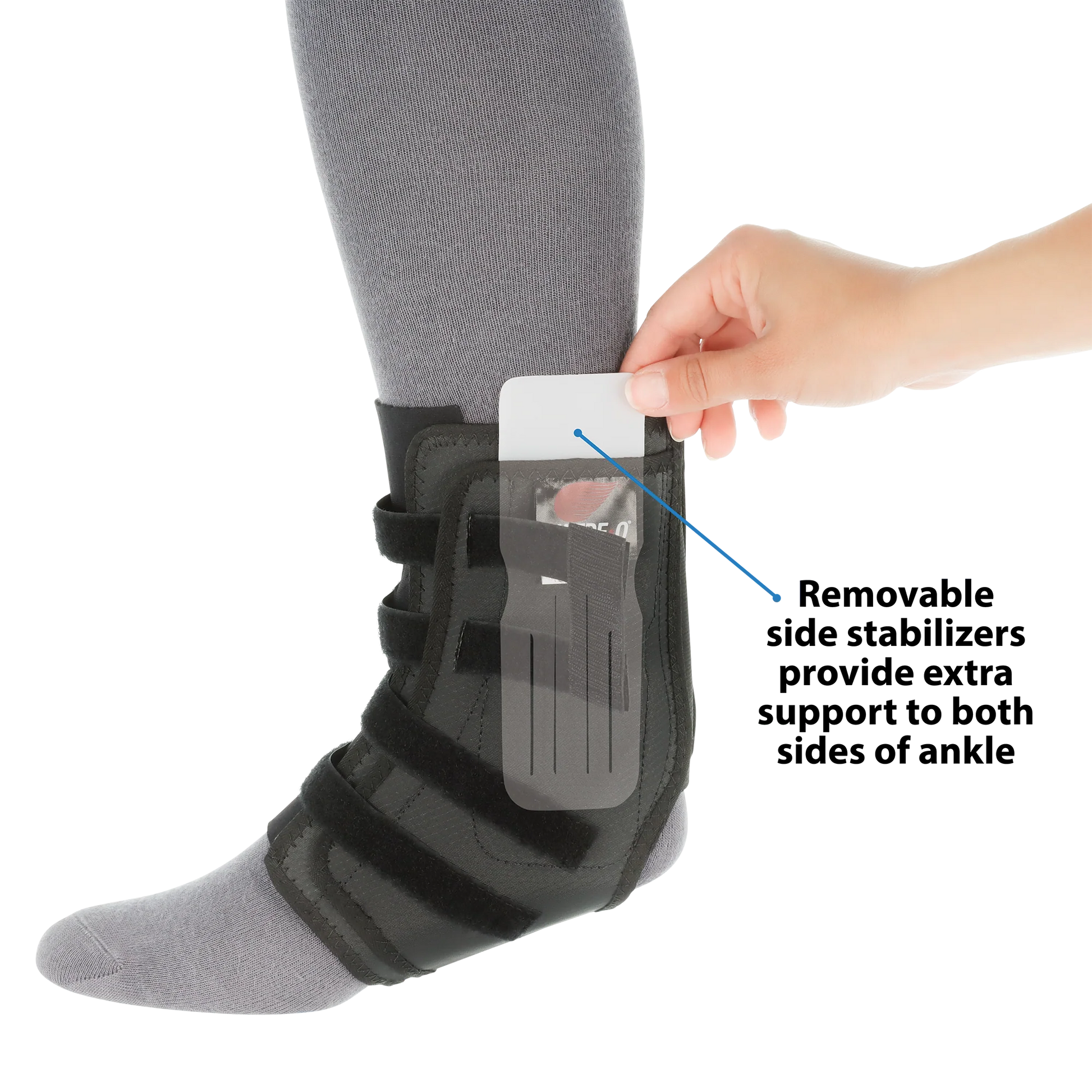 Swede-O Easy Lok Ankle Brace, 0141/2141 BK (S-M-L-XL) - Save On Medical