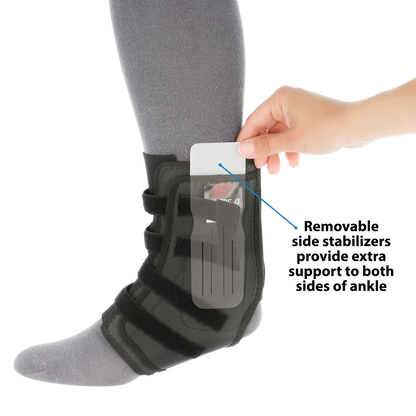 Swede-O Easy Lok Ankle Brace, 0141/2141 BK (S-M-L-XL) - Save On Medical